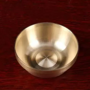 2023 Новинка 1 шт. Медная тибетская чаша Будды Ученики для подачи воды Медитация Мини Латунная чашка Домашний Декор для стола 4 размера S/M/L/XL