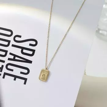 2023 новое ожерелье из титановой стали, европейские и американские геометрические квадратные подвески в стиле хип-хоп