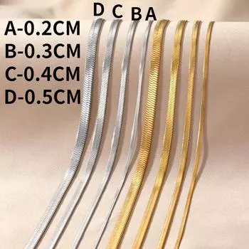 2023 Новое ожерелье в Корейском стиле, простое ожерелье, фирменная цепочка из змеиной кости, женская мода, очаровательная цепочка для свитера, студенческое милое праздничное универсальное ожерелье F