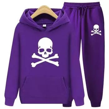 2023 Новое поступление, мужские спортивные костюмы с черепом, толстовки и спортивные штаны, высококачественные мужские повседневные спортивные куртки, спортивный костюм XXL