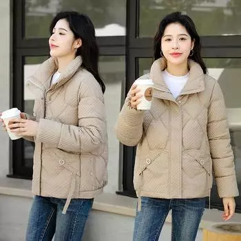 2023 Новое пуховое пальто, женское короткое осенне-зимнее модное пальто M чёрный