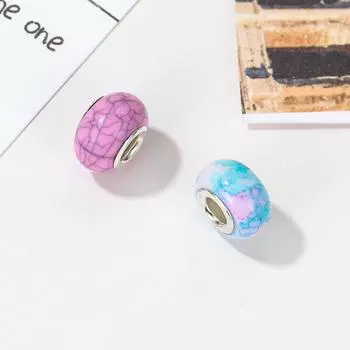 2023 Новые бусины, стеклянные бусины, освещение, радужные чернила, роспись, браслет, сделай сам, женские украшения