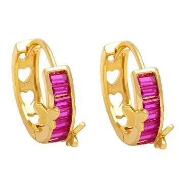 2023 Новые европейские и американские модные простые серьги-бабочки, серьги в женском стиле, серьги с инкрустацией из циркона, индивидуальные трендовые ювелирные изделия зелёный