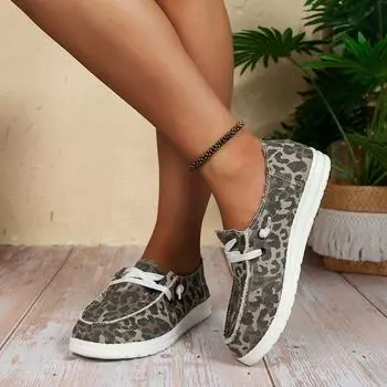 2023 Новые легкие повседневные туфли большого размера из телесного холста для женщин Size 38