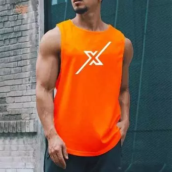 2023 Новые мужские дакронные майки Капитан Рубашка Тренажерный зал Фитнес Жилет без рукавов Мужской Повседневный Бодибилдинг Спортивная мужская одежда для тренировок L белый