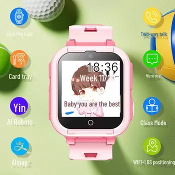2023 Новые полнофункциональные сетевые часы для телефона с возможностью вставки карты 4G: Многофункциональные студенческие водонепроницаемые детские умные часы с GPS-трекером.