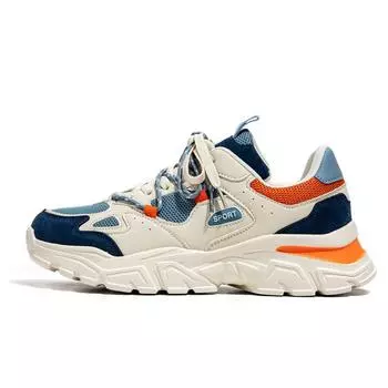 2023 Новые повседневные спортивные кроссовки для бега, мужские дышащие кроссовки для мужчин, удобная прогулочная платформа, модные мужские кроссовки 39 синий