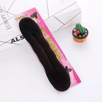 2023 Новый инструмент для укладки волос с пушистой головкой-шариком - ленивая заколка для волос для детей, шпилька в виде цветка и головной убор косметический аксессуар Large, about 22CM, 1 piece чёрный