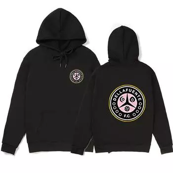 2023 Новый модный брендовый свитер с принтом сзади, весенне-осенний свободный американский ретро-свитер с длинными рукавами S