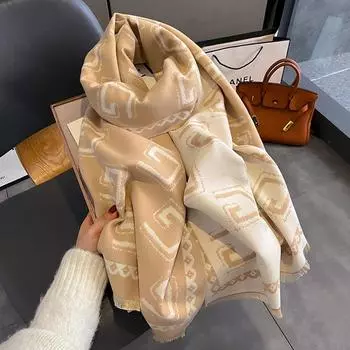 2023 Новый модный кашемировый зимний шарф, зимняя студенческая шаль для пар 65x185cm