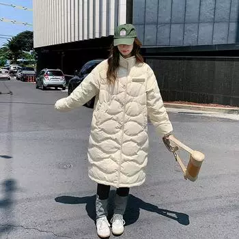 2023 Новый пуховик средней длины для отдыха на открытом воздухе для женщин и пар M белый