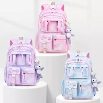 2023 Новый школьный рюкзак Deisgn для 1-6 классов, школьный рюкзак для девочек-подростков S розовый