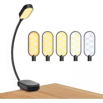 2023 Новый USB перезаряжаемый зажим для защиты глаз, светодиодный светильник для чтения, книга, 5 цветов, регулируемая яркость, светодиодный светильник для книги 1