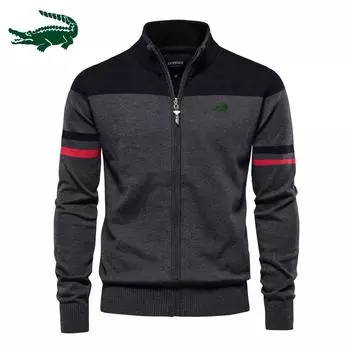 2023 Осень/Зима, новый кардиган, мужской свитер, вязать на молнии, высококачественная мужская одежда, новинка S