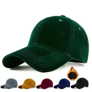 2023 осенне-зимняя новая теплая бейсболка из мерсеризованного бархата, корейская мужская и женская утолщенная фуражка для путешествий, спорта на открытом воздухе L 56-61 adjustable