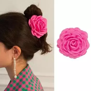 2023 Популярные Ins ручной работы Популярные головные уборы Заколки для волос Аксессуары для волос Заколка для волос с цветком розы и краба