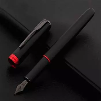 2023 Роскошная перьевая ручка, качество Jinhao 75, металлическая, черная, красная, авторучка, финансовая, офисная, школьная, канцелярская, чернильная ручка