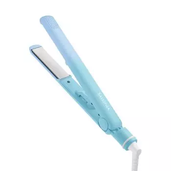 2023 SALONIA Straight Hair Iron 24 мм Совместимо с зарубежными моделями Поставляется с Начало работы примерно через 30 [Весна/Лето Ограничено] | [Universe Turquoise] Iron,