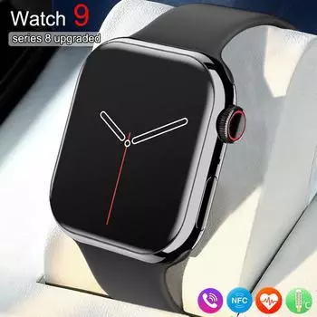 2023 Series Watch 9 Bluetooth Call Смарт-часы Мужчины NFC Трекер здоровья IP68 Водонепроницаемые женские спортивные умные часы для Android IOS