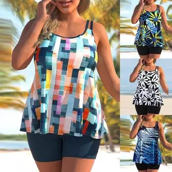 2023 сексуальный купальник с высокой талией, монокини, женский купальник из двух предметов, танкини, модный принт, пляжная одежда, летний женский купальный костюм S белый