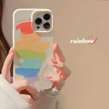 2023 Smiely Rainboow граффити мультфильм счастливый красочный чехол для телефона для Iphone 11 12 Pro Max Xsmax Xr 7 8 Plus 14 Promax Plus 13 for iphone 12 pro