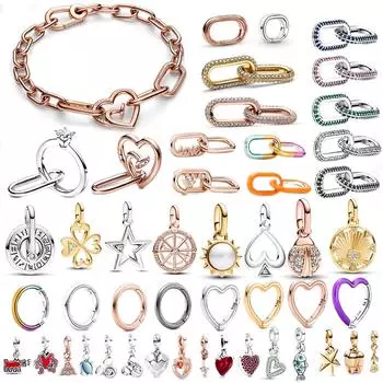 2023 Стерлингового Серебра S925, подвеска ME Heart, любимые серьги-кольца, кулон, подходит для оригинального браслета Me, женские ювелирные изделия, подарок