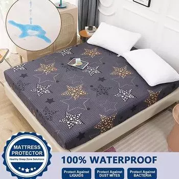 2023 супер водонепроницаемый чехол на матрас для кровати, простыня, защитный чехол для кровати, противоскользящий регулируемый матрас, покрывало без наволочки 80x200x30cm Only Sheet