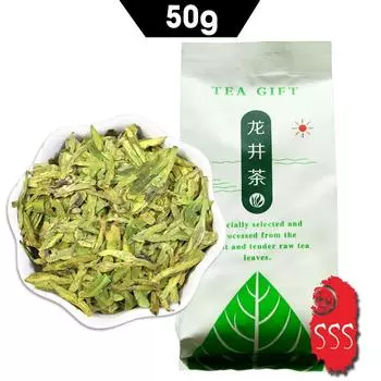 Сверхтонкий зеленый китайский чай Xihu Dragon Well The West Lake Health Care Dragon Well Portable Packing 50g