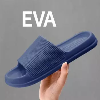 2023 тапочки, тапочки для пар, мужские и женские тапочки, летние сандалии и тапочки, модные повседневные пляжные тапочки с толстой подошвой для ванной комнаты 44-45 синий