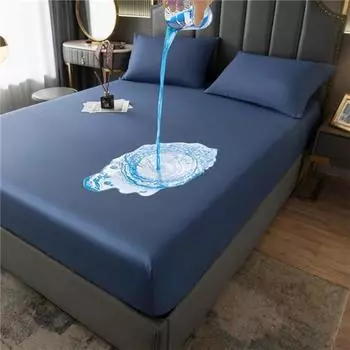 2023 Твердый чехол для кровати, наматрасник, супер водонепроницаемый защитный чехол для простыни, защита от пыли, клещей и бактерий, постельное белье без наволочки 80x200cm Only sheet