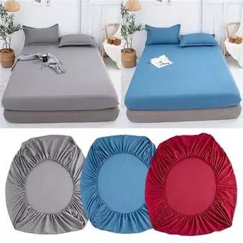 2023 Водонепроницаемая простыня, наматрасник, однотонная простыня на подкладке с эластичной резинкой по всему периметру, простыня без наволочек 80x200+30cm Only A Sheet