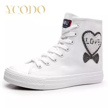 2023 весенне-осенне-летние парусиновые сапоги для женщин, девочек и студентов, легкие парусиновые туфли с жемчужной внутренней молнией 43 белый