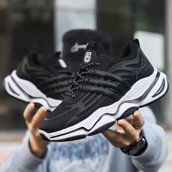 2023 весна и осень, новая мужская обувь, спортивная повседневная сетчатая дышащая трендовая модная обувь большого размера 39