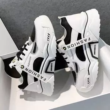 2023 весна/лето, новая обувь для папы, модная универсальная легкая маленькая белая кожаная спортивная обувь 35 белый