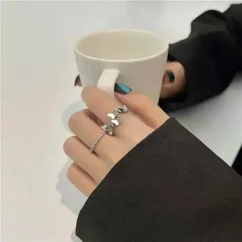 2023 винтажное металлическое кольцо в стиле панк с растворенной бабочкой, женское регулируемое кольцо, модное изысканное кольцо в стиле аниме с насекомыми, готические украшения