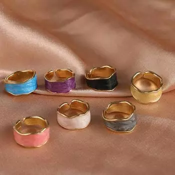 2023 женская мода, индивидуальные очаровательные аксессуары, милое открывающееся художественное элегантное регулируемое кольцо 02