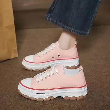 2023 Женские низкие парусиновые туфли для женщин Спортивные кроссовки унисекс Женские вулканизированные повседневные дизайнерские женские кроссовки для бега 35 чёрный