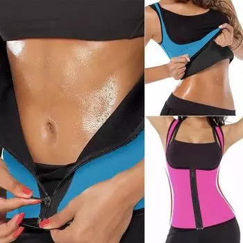 Женский корсет на молнии для похудения, облегающий пояс, корректирующее белье S чёрный