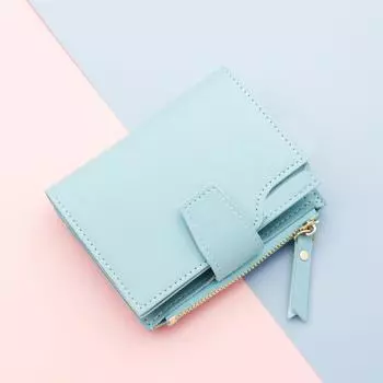 2023 Женский кошелек Черный Синий/розовый Короткий женский кошелек 15 бит + 2 больших отделения Модный держатель для карт Кошелек Держатель для кредитных карт Чехол розовый