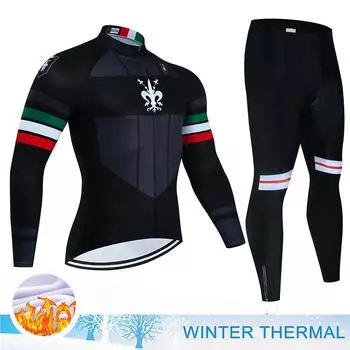 2023 зимний теплый комплект флисового трикотажа Mountian Racing Велосипедный трикотаж Mountian Велосипедный трикотаж Ropa Ciclismo Холодостойкий XS