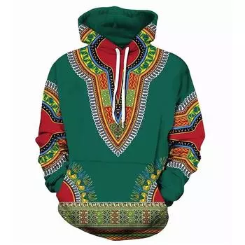 2023Men African Folk-custom 3D Print Men Hoodies Sweatshirts Hooded Sweatshirt Cool Hip Hop Streetwear Hoodie Tracksuit Male S