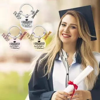 2023Выпускной подарок Класс выпускной брелок подарок для сына Выпускной подарок серебряный