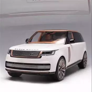 2024 1/18 Land Range Rover SUV литая модель автомобиля литой металлический внедорожник модель автомобиля звуковая и световая имитация детская игрушка подарок чёрный
