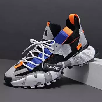 2024 2024 2024 Мужские кроссовки на платформе Дышащие удобные спортивные туфли Кроссовки из толстой трикотажной сетки Повседневная обувь Белые кроссовки 38 белый