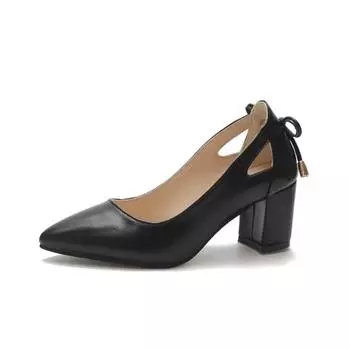 2024 2024 Весна Новые женские туфли-лодочки из кожи Сексуальные туфли с острым носком на квадратном высоком каблуке 6 см Женские туфли 2024 года с неглубокой подошвой, большой размер 44 35 бежевый