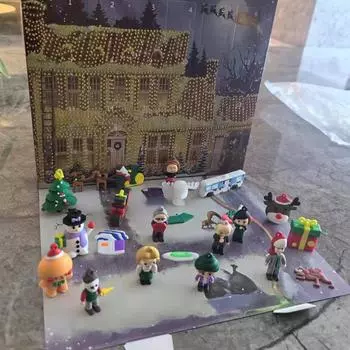 2024 24-дневный рождественский календарь для рождественских каникул, модель, Рождественский адвент-календарь, обратный отсчет, подарок