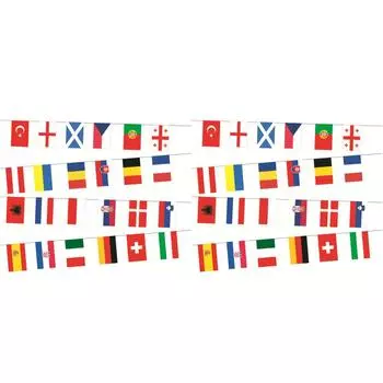 2024 24 страны висят веревочные флаги из полиэстера 7M с принтом Декор футбольных событий