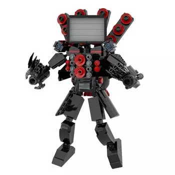 2024 3D Детский блок пластиковый игровой конструктор для подростков и детей Skibidi унитаз 374шт