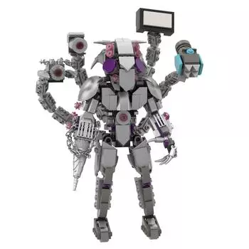 2024 3D Детский блок пластиковый игровой конструктор для подростков и детей Skibidi унитаз 467шт