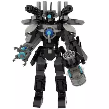 2024 3D Детский блок пластиковый игровой конструктор для подростков и детей Skibidi унитаз 456шт